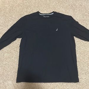 nautica long sleeve tee shirt size large